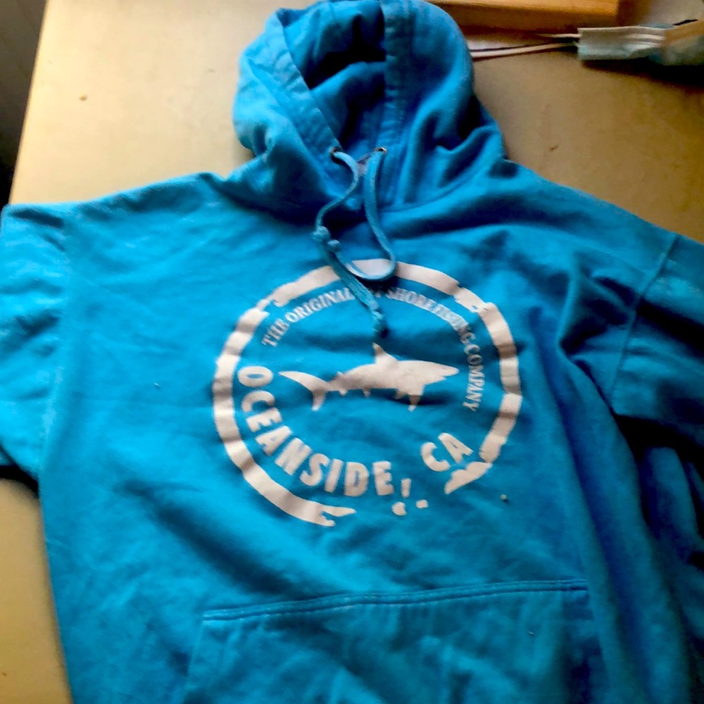 Blue Oceanside CA hoodie Size L